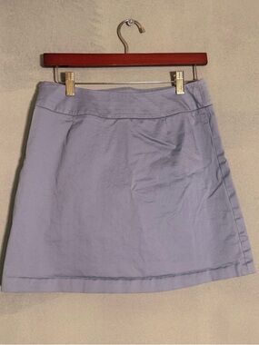 Y2K Dalia Casual Periwinkle Blue A-Line Women's Wrapped  Skirt Academia Preppy